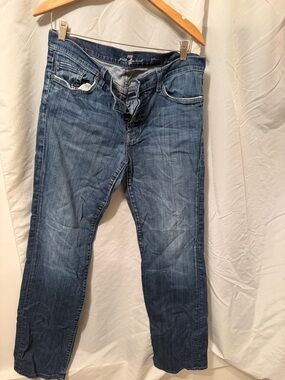 7 For All Mankind Light Blue Denim Jeans with Branded Waist Tag